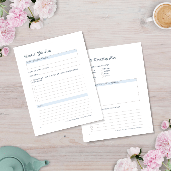 Printable Monthly Marketing Planner